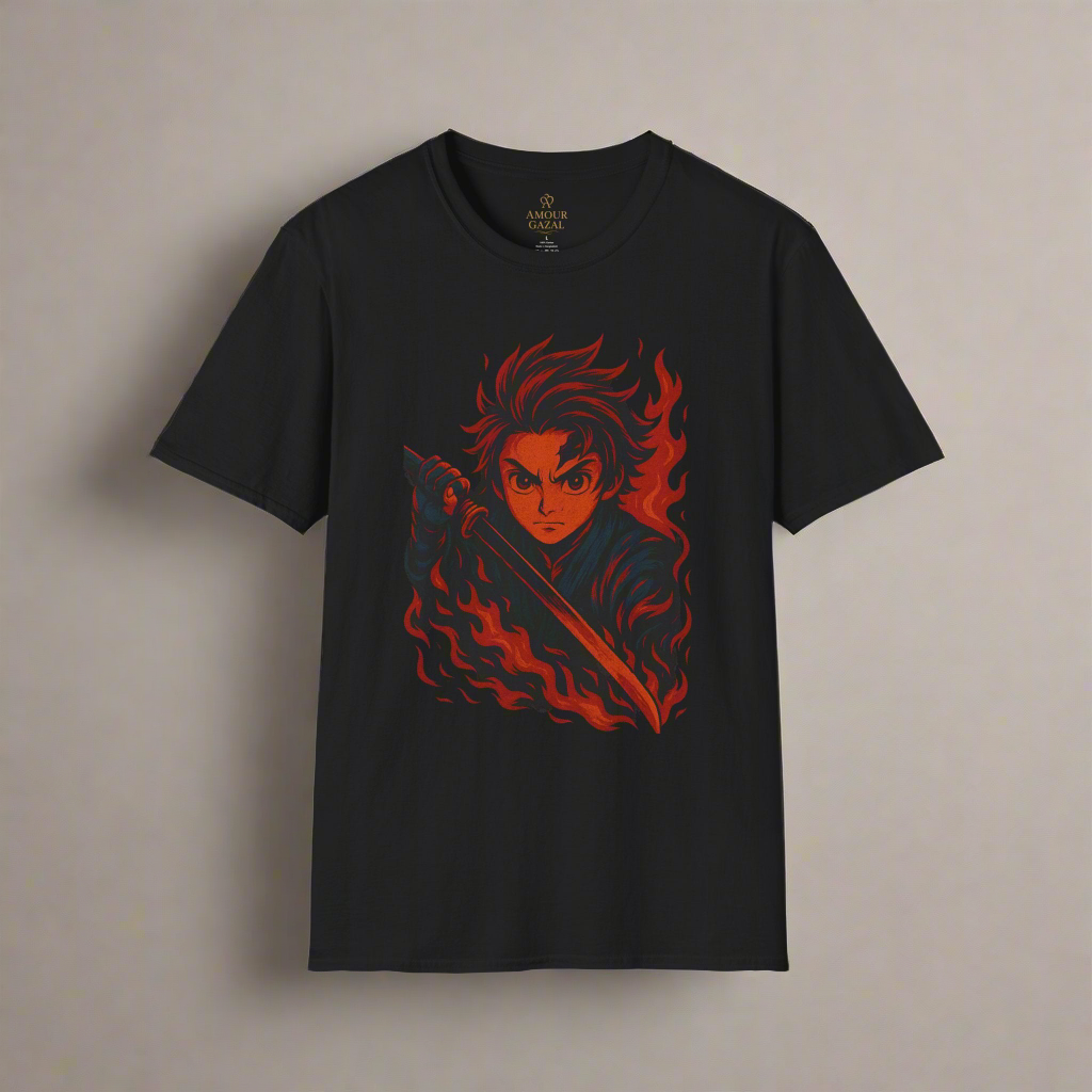 Fire Blade Graphic T-Shirt - Amour gazal 
