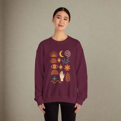 Boho Crewneck Sweatshirt - Amour gazal 