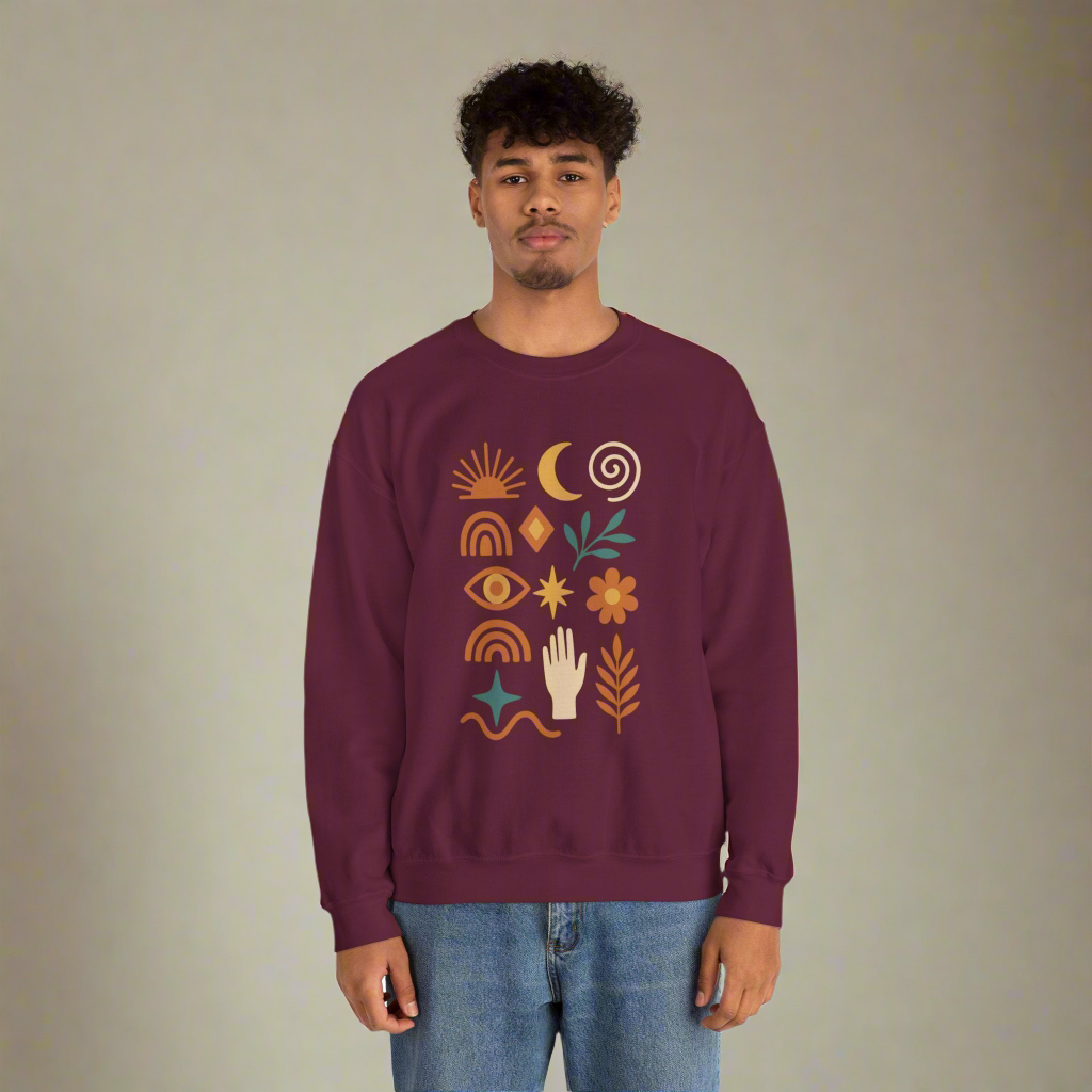 Boho Crewneck Sweatshirt - Amour gazal 
