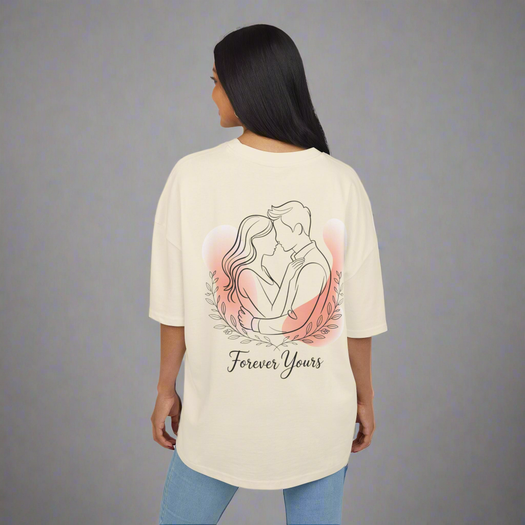 Tee Couple Line Art High Quality Unisex Ultra Heavy Cotton Box - Amour gazal 