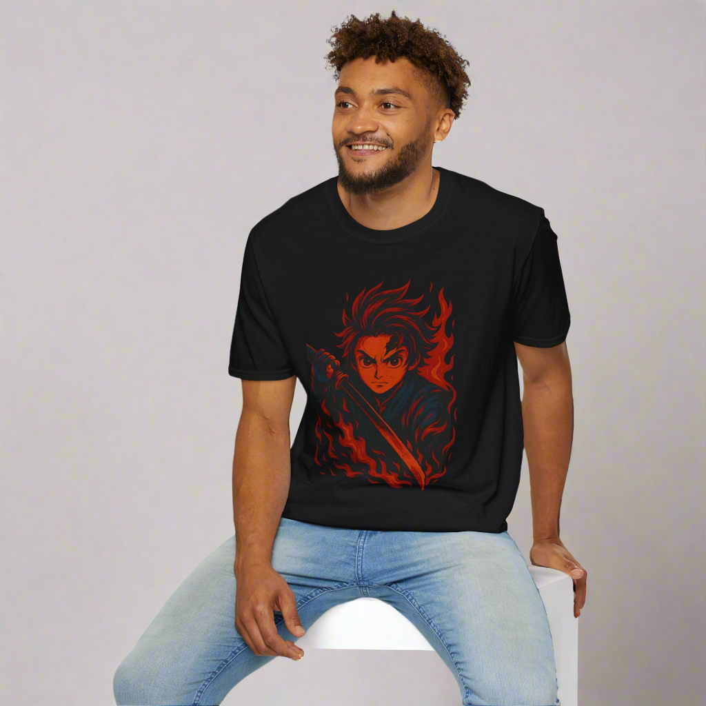 Fire Blade Graphic T-Shirt - Amour gazal 