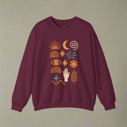 Boho Crewneck Sweatshirt - Amour gazal 
