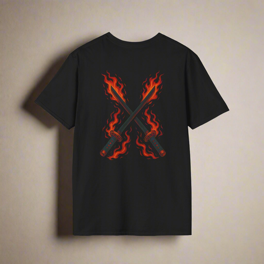 Fire Blade Graphic T-Shirt - Amour gazal 