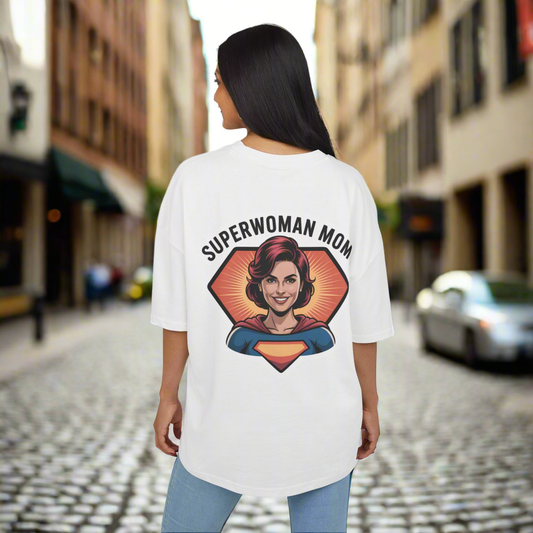 Supermom Oversized Tee - Amour gazal 