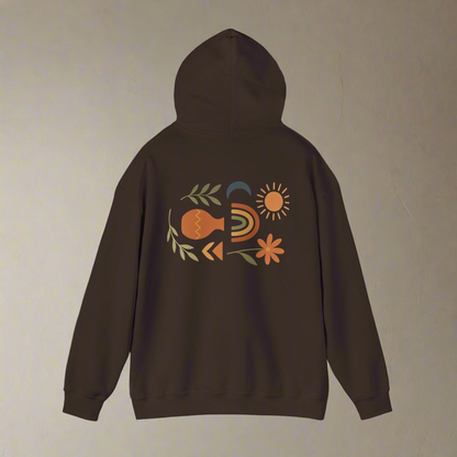 Boho Hooded Sweatshirt - Amour gazal 
