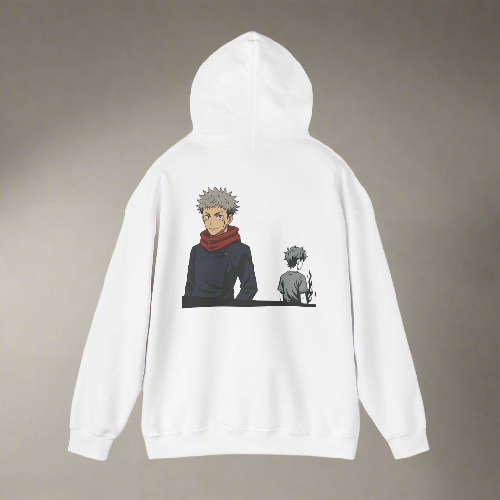 Anime Print Hoodie - Unisex Heavy Blend™ Hooded Sweatshirt with High Quality Cotton - Amour gazal 