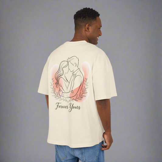Tee Couple Line Art High Quality Unisex Ultra Heavy Cotton Box - Amour gazal 