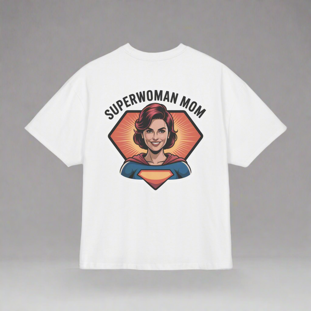 Supermom Oversized Tee - Amour gazal 
