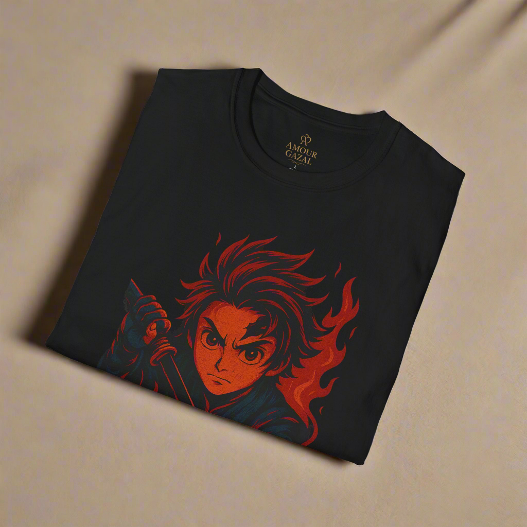 Fire Blade Graphic T-Shirt - Amour gazal 