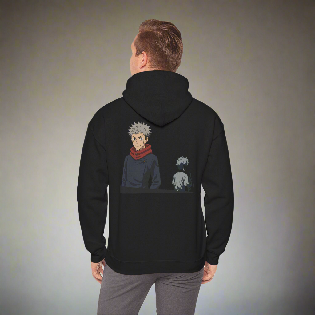 Anime Print Hoodie - Unisex Heavy Blend™ Hooded Sweatshirt with High Quality Cotton - Amour gazal 